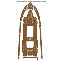 2016 Yellowfin 39 Offshore Swim Platform Cockpit Pad Traction Mats Eva Foam Boat Flooring Marine Decking Hzchione