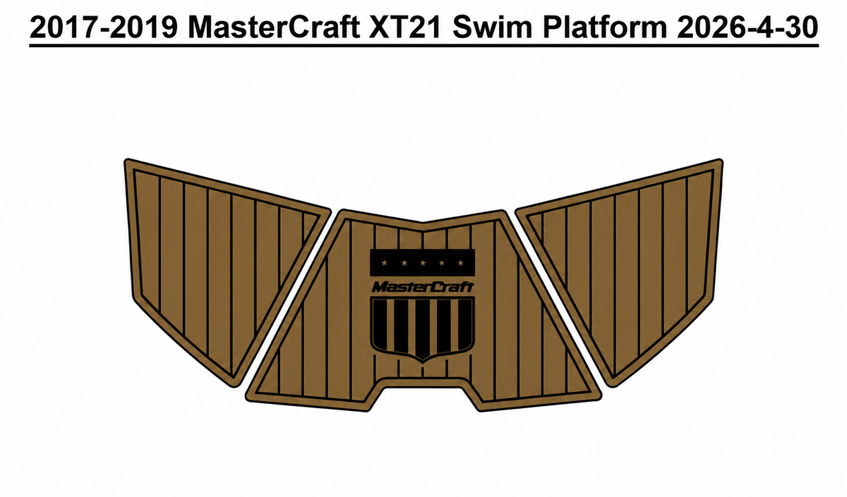 2017-2019 MasterCraft XT21 Swim Platform Traction Mats Eva Foam Boat Flooring Marine Decking Hzchione