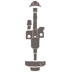 2017-Current Chaparral 2430 VRX Traction Mats Eva Foam Boat Flooring Hzchione Dark Gray Red