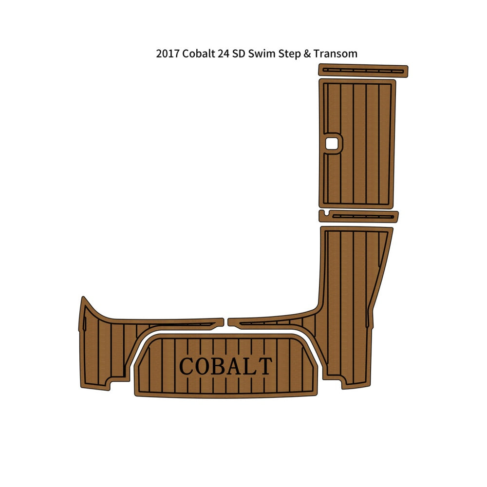 2017 Cobalt 24 SD Swim Step Transom Pad Traction Mats Eva Foam Boat Flooring Marine Decking Hzchione