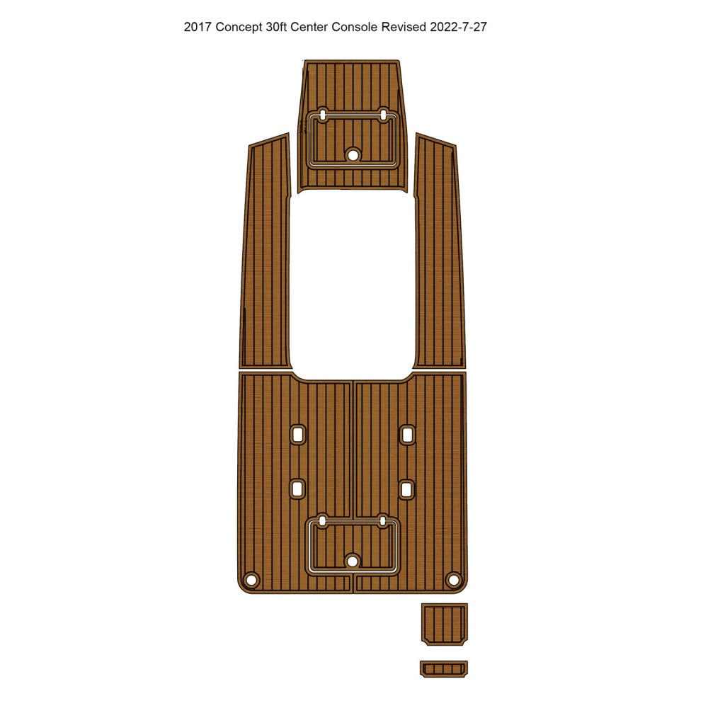 2017 Concept 30ft Center Console Cockpit Pad Traction Mats Eva Foam Boat Flooring Marine Decking Hzchione