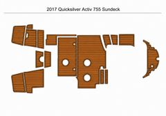 2017-2018 Quicksilver Activ 755 Sundeck Cockpit Traction Mats Eva Foam Boat Flooring Marine Decking
