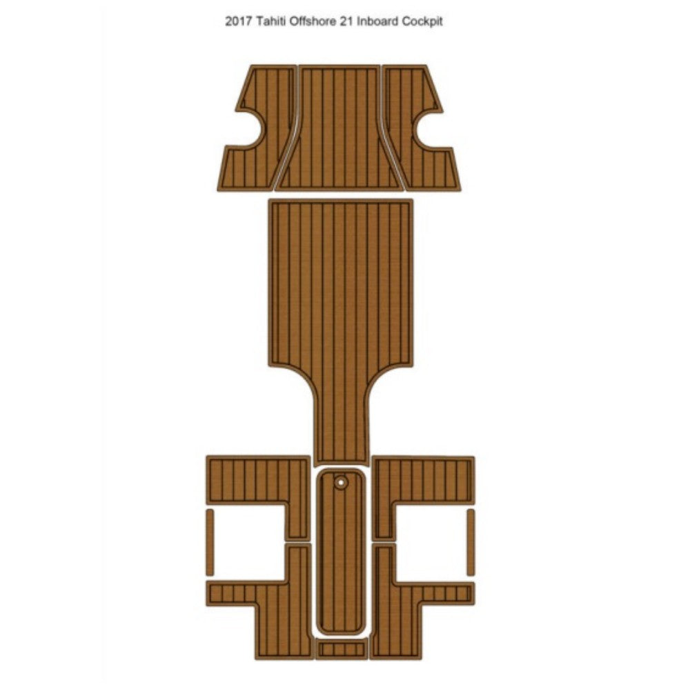 2017 Tahiti Offshore 21 Inboard Cockpit Traction Mats Eva Foam Boat Flooring Marine Decking Hzchione