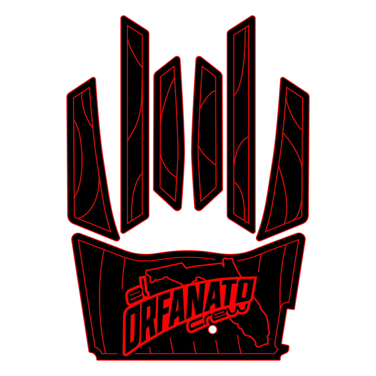 2019-2025 Yamaha FX + FX CRUISER SVHO / HO / LIMITED EVA Foam Boat Flooring Jet Ski Traction Mats Hzchione Black Red-Designed Carpet