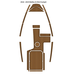 2018-2019 Malibu 21 MLX Cockpit Pad Boat EVA Foam Teak Deck Floor Mat Flooring Traction Mats Eva Foam Boat Flooring Marine Decking Hzchione