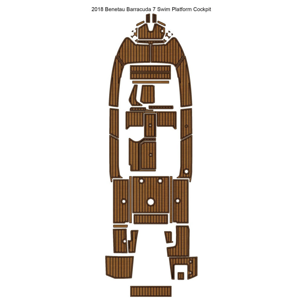 2018 Beneteau Barracuda 7 Swim Platform Cockpit Traction Mats Eva Foam Boat Flooring Marine Decking Hzchione