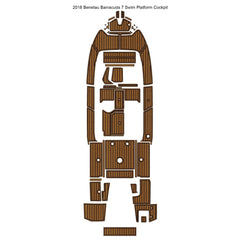 2018 Beneteau Barracuda 7 Swim Platform Cockpit Traction Mats Eva Foam Boat Flooring Marine Decking Hzchione