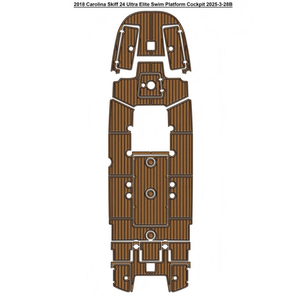 2018 Carolina Skiff 24 Ultra Elite Swim Platform Traction Mats Eva Foam Boat Flooring Marine Decking Hzchione