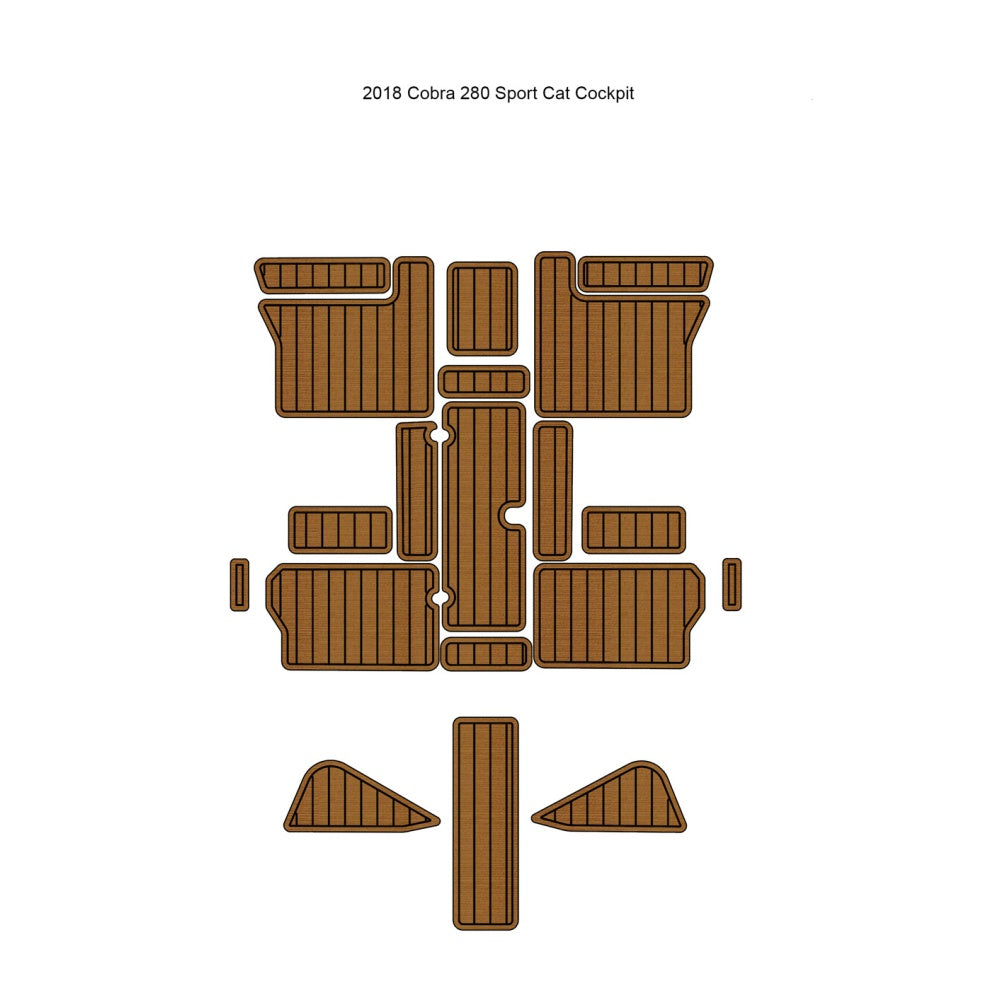 2018 Cobra 280 Sport Cat Cockpit Traction Mats Eva Foam Boat Flooring Marine Decking Hzchione