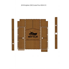 2018 Kingfisher 3025 Cockpit Pad Traction Mats Eva Foam Boat Flooring Marine Decking Hzchione