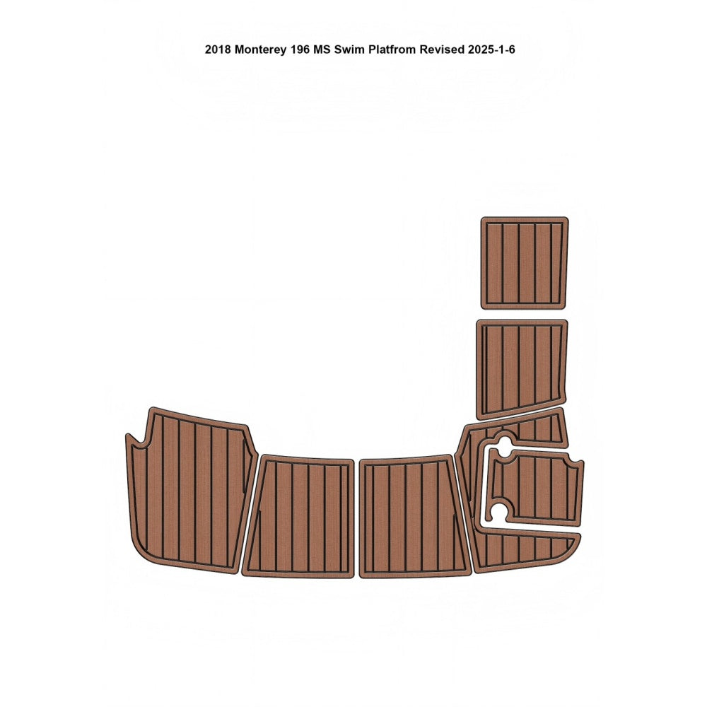 2018 Monterey 196 MS Swim Platform Step Pad Traction Mats Eva Foam Boat Flooring Marine Decking Hzchione