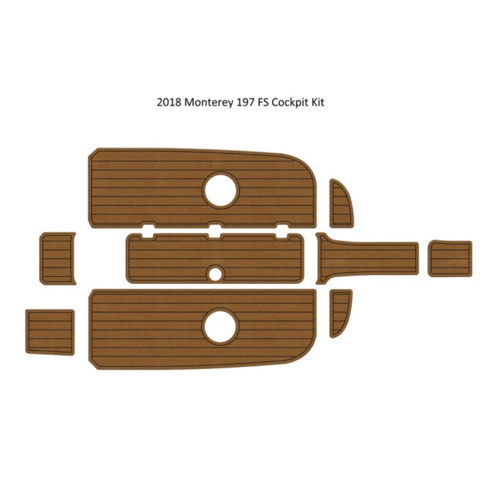 2018 Monterey 197 FS Cockpit Pad Traction Mats Eva Foam Boat Flooring Marine Decking Hzchione