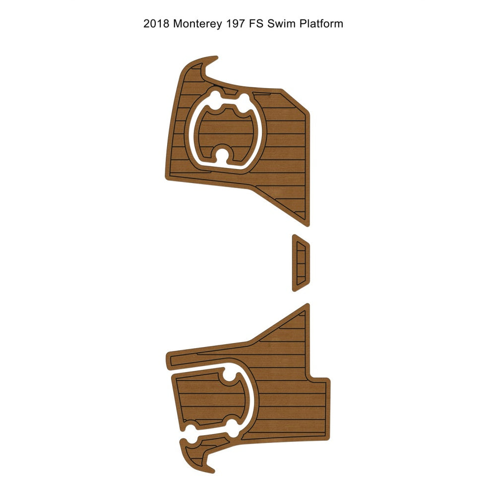2018 Monterey 197 FS Swim Platform Step Pad Traction Mats Eva Foam Boat Flooring Marine Decking Hzchione