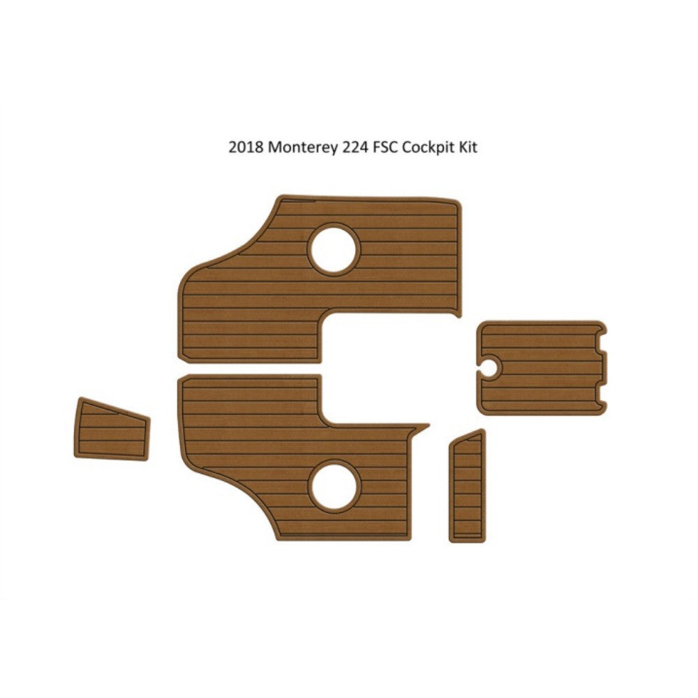 2018 Monterey 224 FSC Cockpit Pad Traction Mats Eva Foam Boat Flooring Marine Decking Hzchione