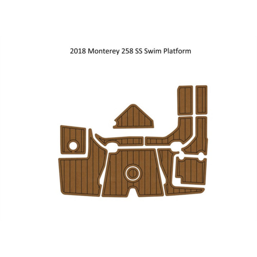 2018 Monterey 258 SS Swim Platfrom Step Pad Traction Mats Eva Foam Boat Flooring Marine Decking Hzchione