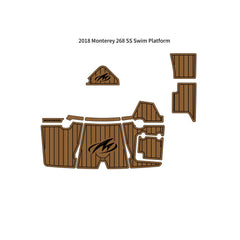 2018 Monterey 268 SS Swim Platform Step Pad Traction Mats Eva Foam Boat Flooring Marine Decking Hzchione