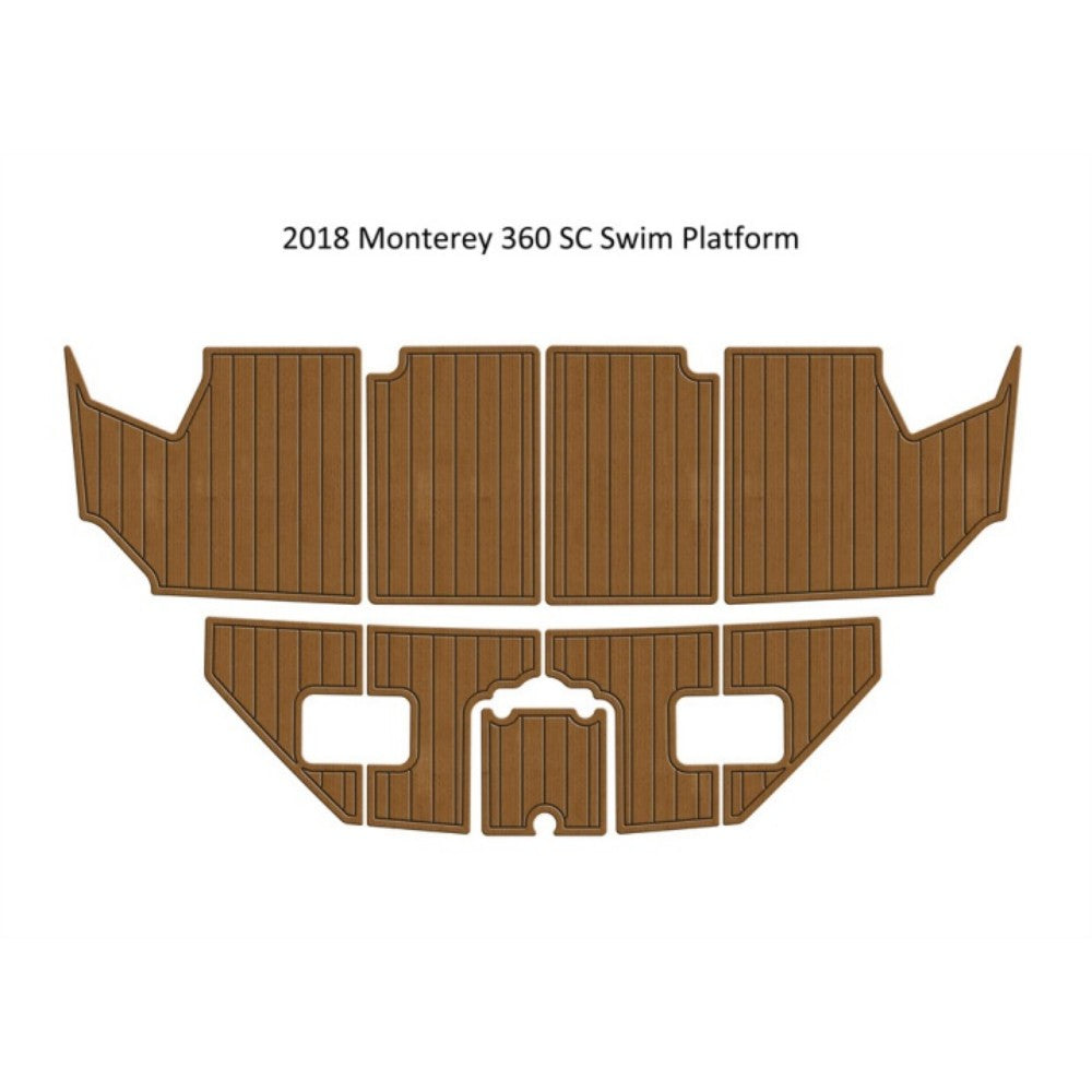 2018 Monterey 360 SC Swim Platform Step Pad Traction Mats Eva Foam Boat Flooring Marine Decking Hzchione