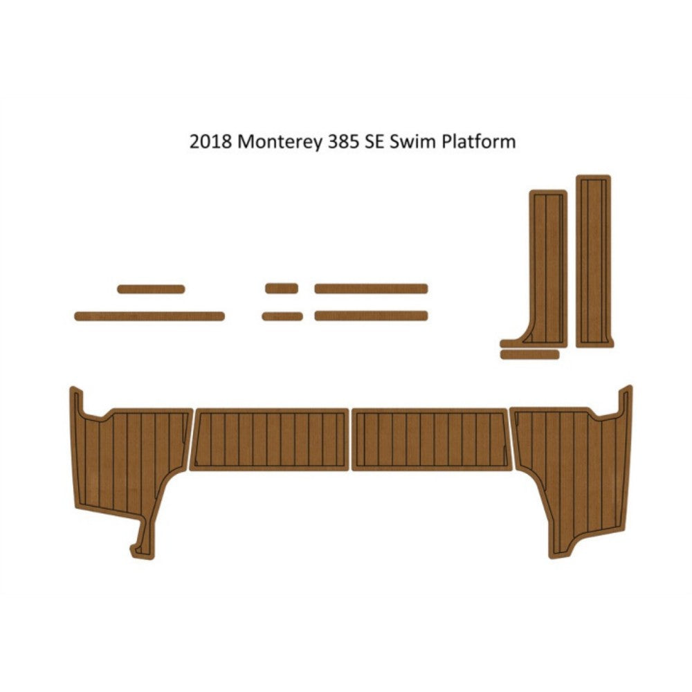 2018 Monterey 385 SE Swim Platfrom Step Pad Traction Mats Eva Foam Boat Flooring Marine Decking Hzchione