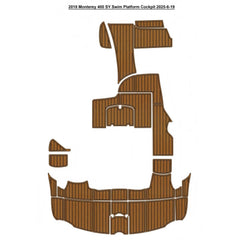 2018 Monterey 400 SY Swim Platfrom Cockpi Pad Traction Mats Eva Foam Boat Flooring Marine Decking Hzchione