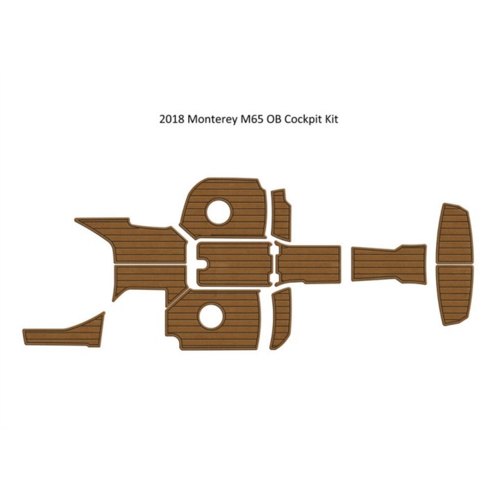 2018 Monterey M65 OB Cockpit Pad Traction Mats Eva Foam Boat Flooring Marine Decking