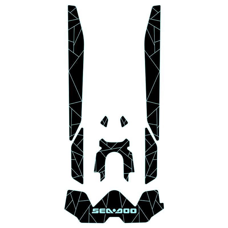 2019-2024 Sea Doo GTX 230+300 Customize Jet Ski Mats Hzchione Black Cyan