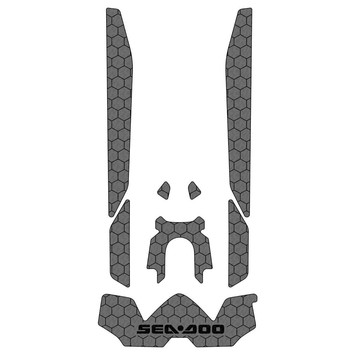2018 Sea Doo GTX/GTX 230 Customize Jet Ski Mats Non-Slip Motorboat Traction Mat Hzchione Dark Gray Black