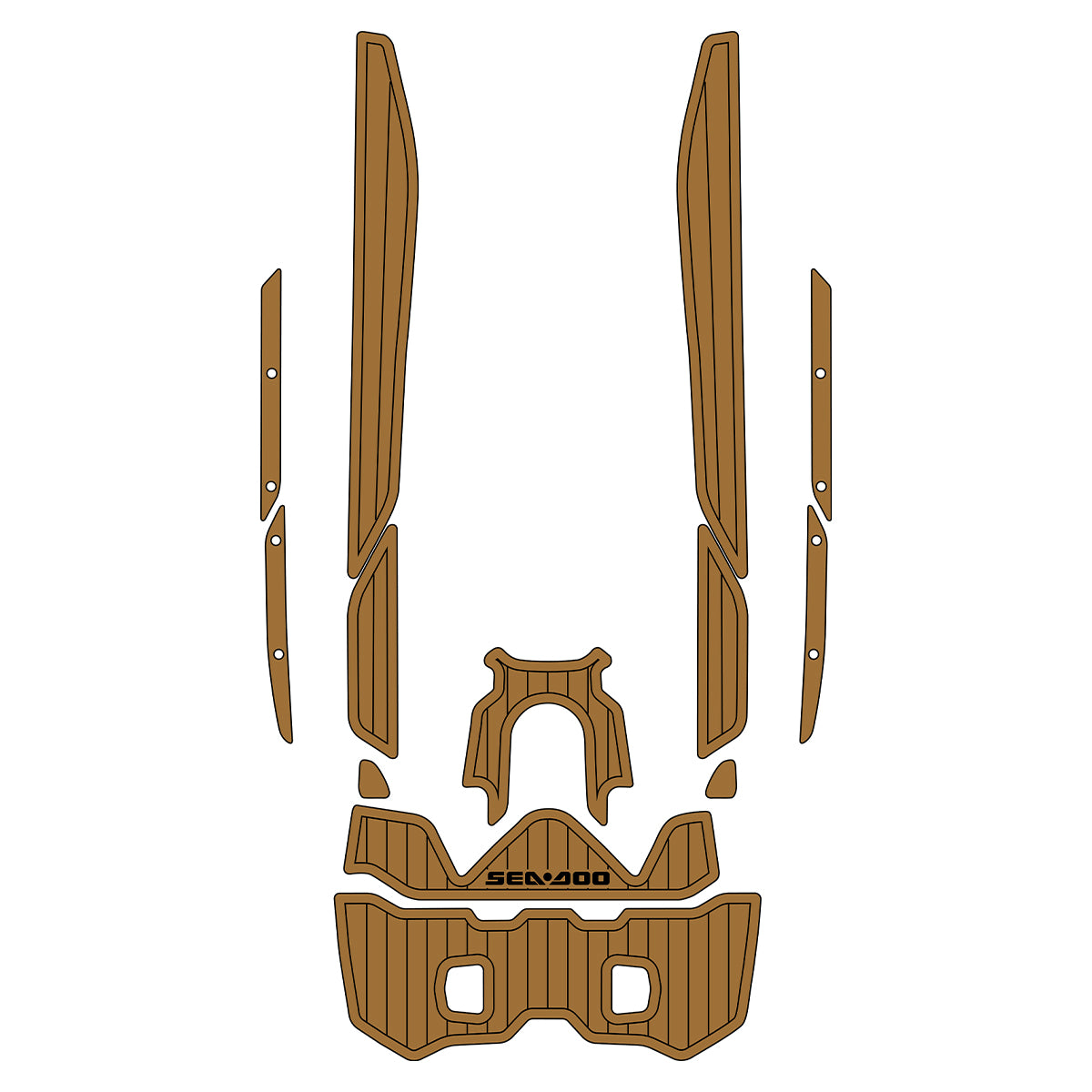 2019-2021 Sea Doo Fish Pro Customize Jet Ski Mats Foam Boat Decking Kits Hzchione