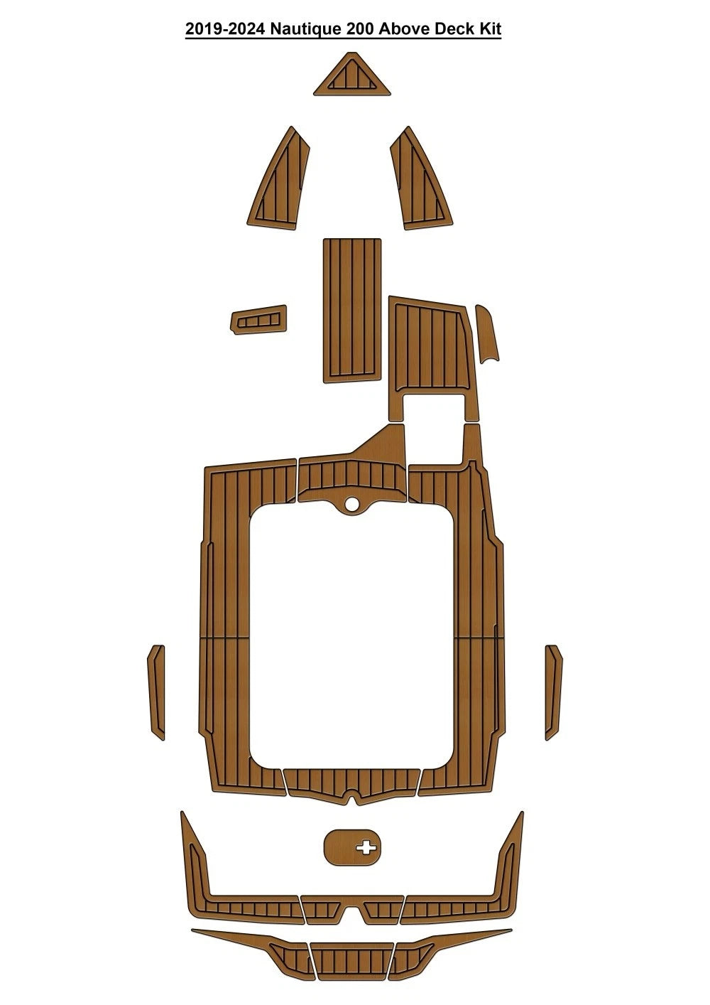 2019-2024 Nautique 200 Above Deck Kit Pad Traction Mats Eva Foam Boat Flooring Marine Decking