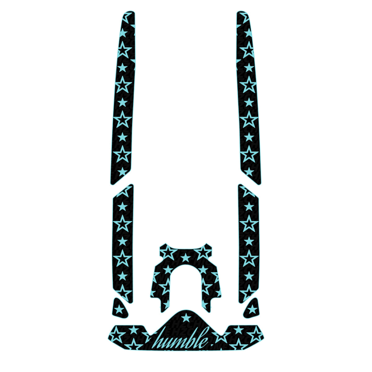 2019-2026 Sea-Doo GTI SE 130 170 Customize Jet Ski Mats Non-Slip Motorboat Traction Mat Hzchione Black Cyan Star Yes