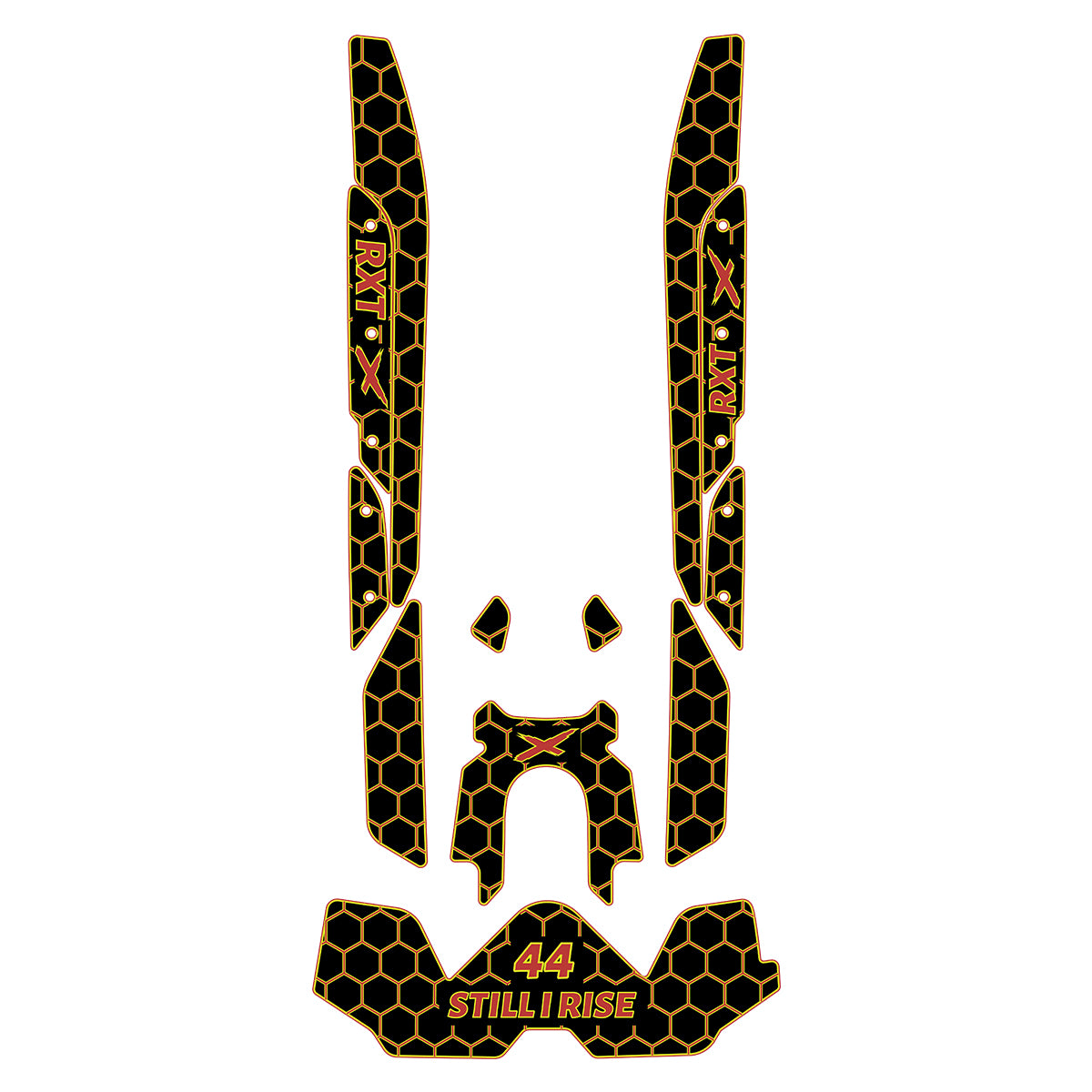 2019-2024 Sea Doo RXT-X 300 325 Customize Jet Ski Mats Non-Slip Motorboat Traction Mat Hzchione Black Yellow Red-Honeycomb