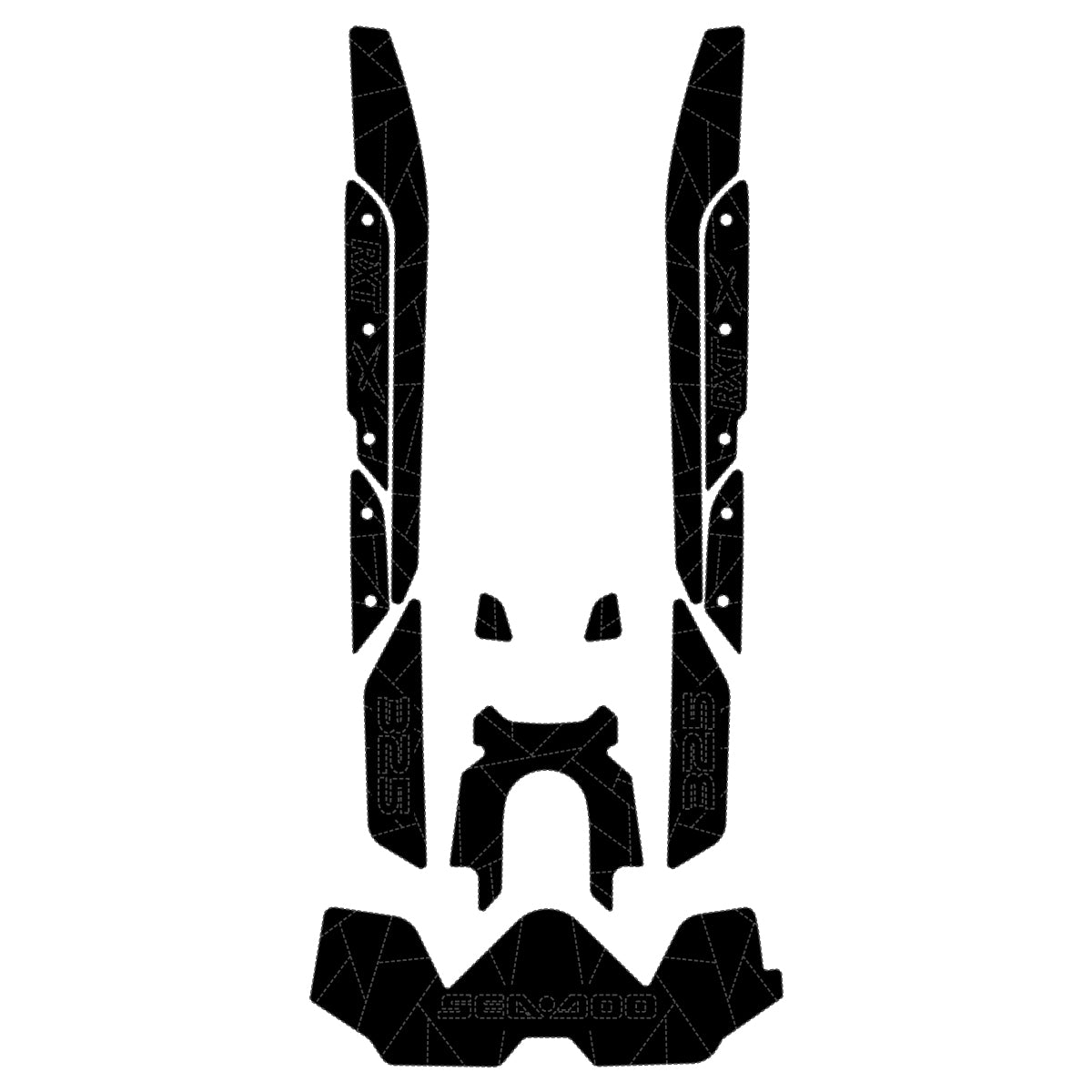 2019-2024 Sea Doo RXT-X 300 325 Customize Jet Ski Mats Non-Slip Motorboat Traction Mat Hzchione Black Black-325