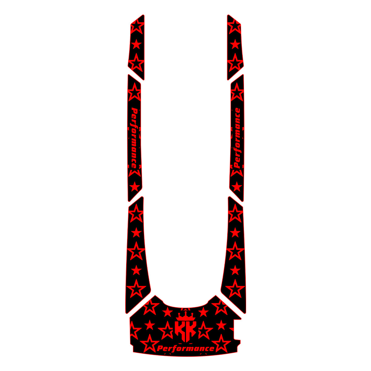 2019-2025 Yamaha FX + FX CRUISER SVHO / HO / LIMITED EVA Foam Boat Flooring Jet Ski Traction Mats Hzchione Black Red-Star