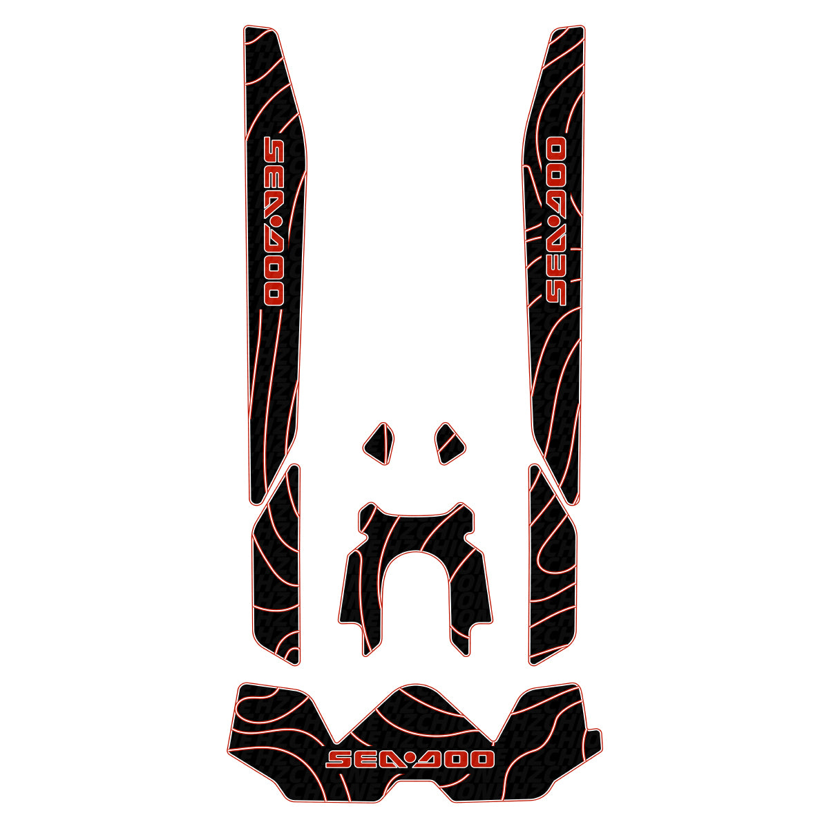 2019-2026 Sea Doo GTX 230 300 325 Customize Jet Ski Traction Mats