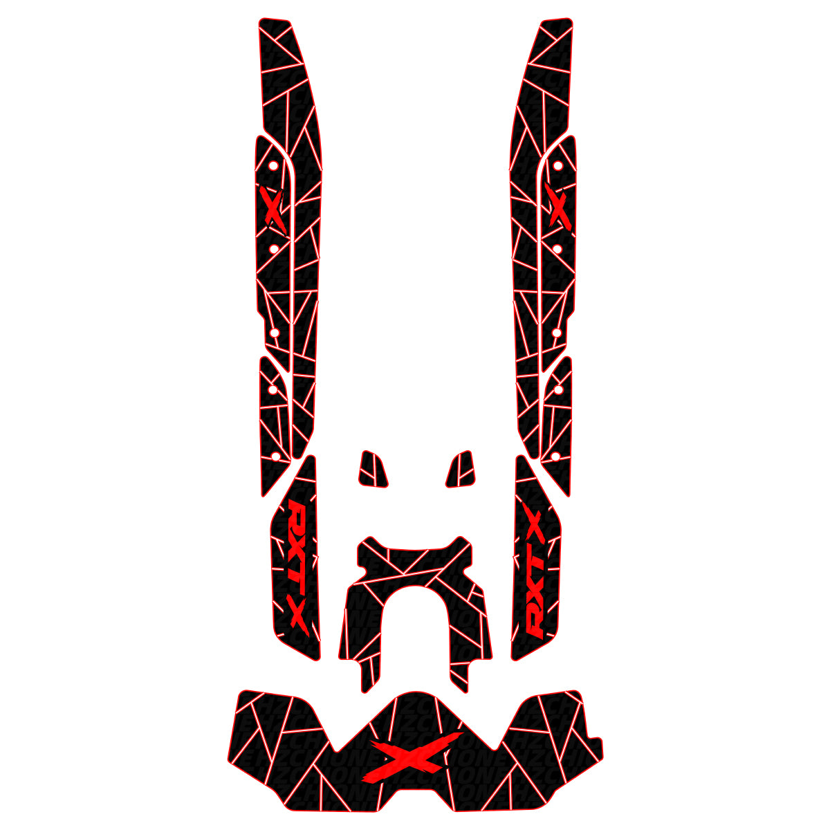 2019-2026 Sea Doo RXT-X 300 325 Customize Jet Ski Mats Non-Slip Motorboat Traction Mat Hzchione Black Red White