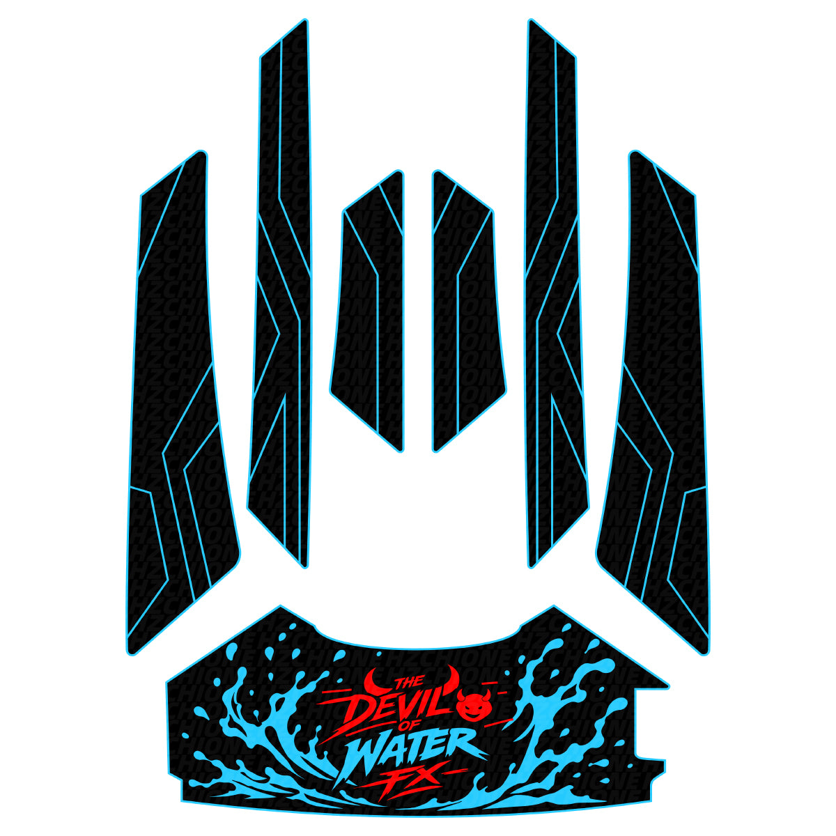 2019-2026 Yamaha FX + FX CRUISER SVHO / HO / LIMITED EVA Foam Boat Flooring Jet Ski Traction Mats Hzchione Black Sky Blue Red