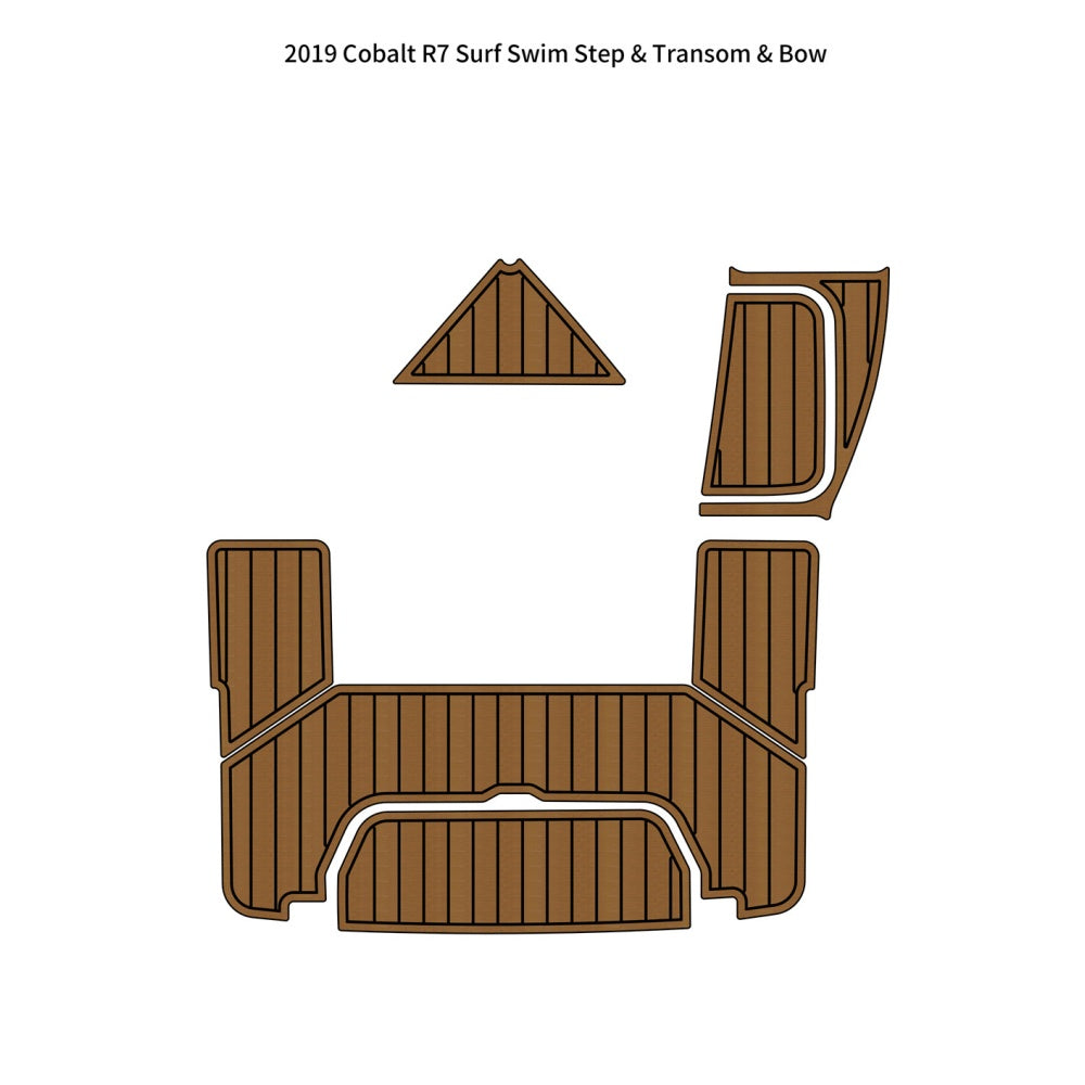 2019 Cobalt R7 Surf Swim Platform Transom Bow Pad Traction Mats Eva Foam Boat Flooring Marine Decking