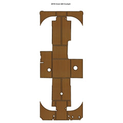 2019 Crest 220 Cockpit Boat EVA Teak Floor Mat Traction Mats Eva Foam Boat Flooring Marine Decking