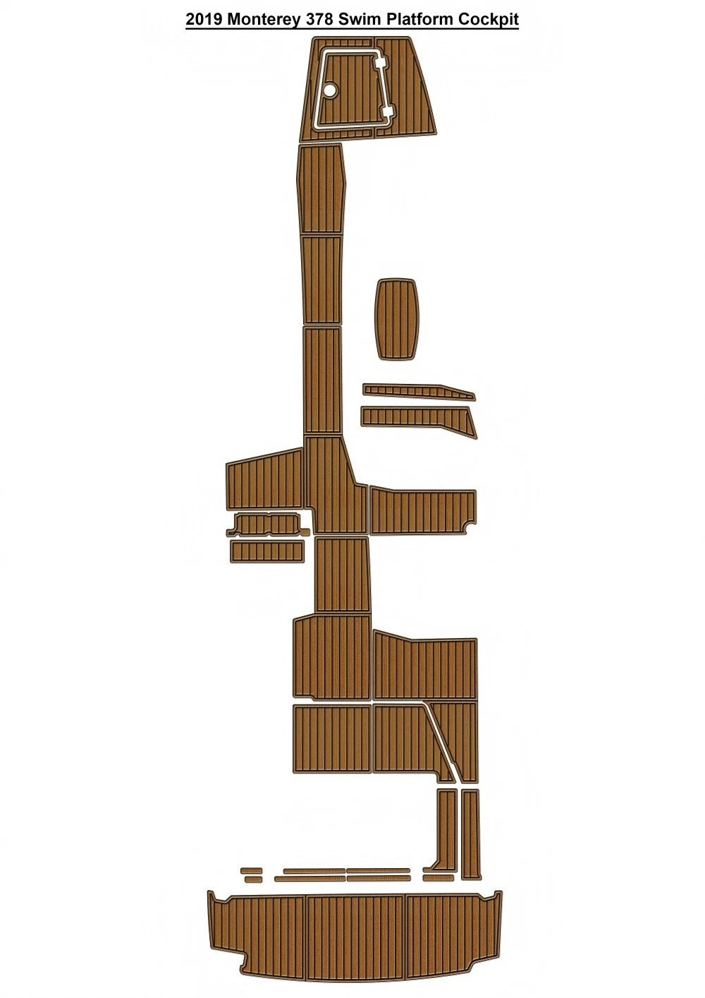 2019 Monterey 378 Cockpit Pad Traction Mats Eva Foam Boat Flooring Marine Decking