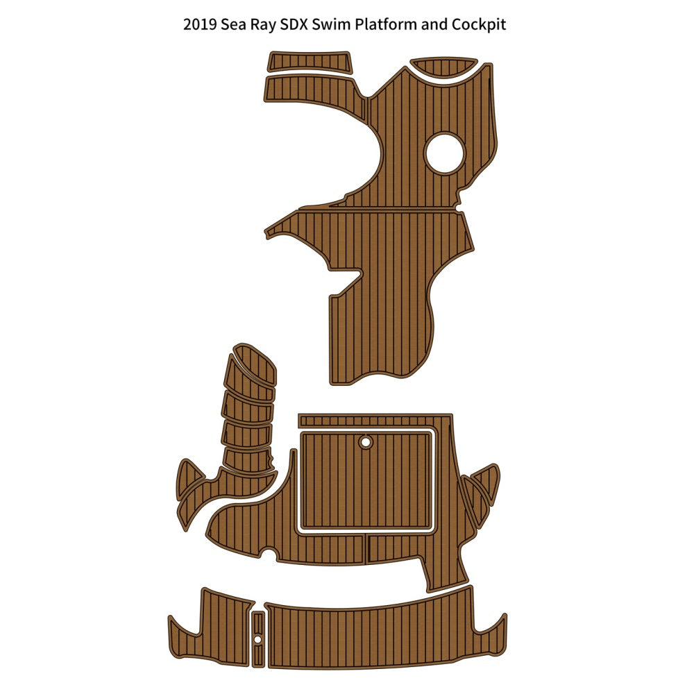 2019 Sea Ray SDX Swim Platform Cockpit Pad Traction Mats Eva Foam Boat Flooring Marine Decking