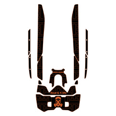 2019-2021 Sea Doo Fish Pro Customize Jet Ski Mats Foam Boat Decking Kits Hzchione Black Orange-Retangles