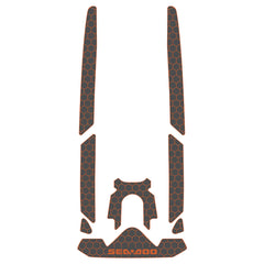 2019-2024 Sea-Doo GTI SE 170 Customize Jet Ski Mats Non-Slip Motorboat Traction Mat Hzchione Dark Gray Orange-Honeycomb