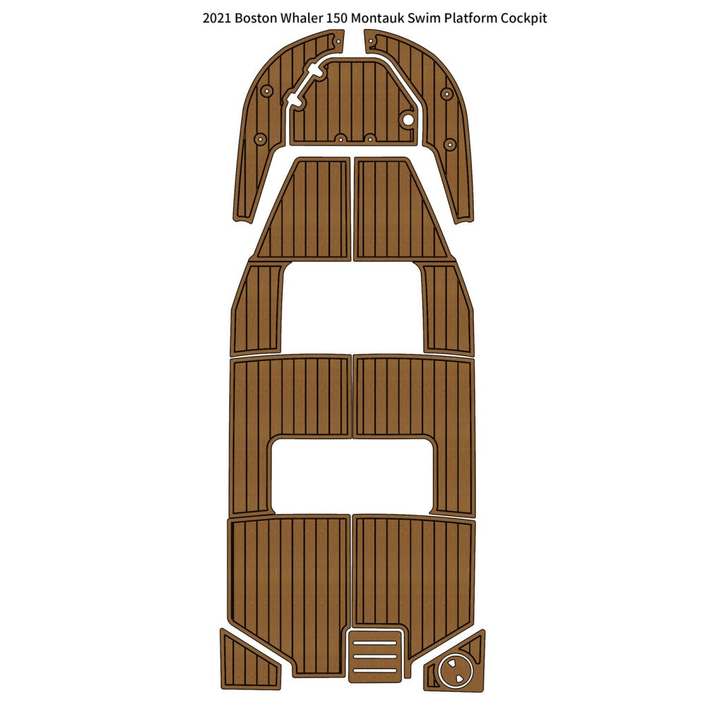 2021 Boston Whaler 150 Montauk Swim Platform Traction Mats Eva Foam Boat Flooring Marine Decking