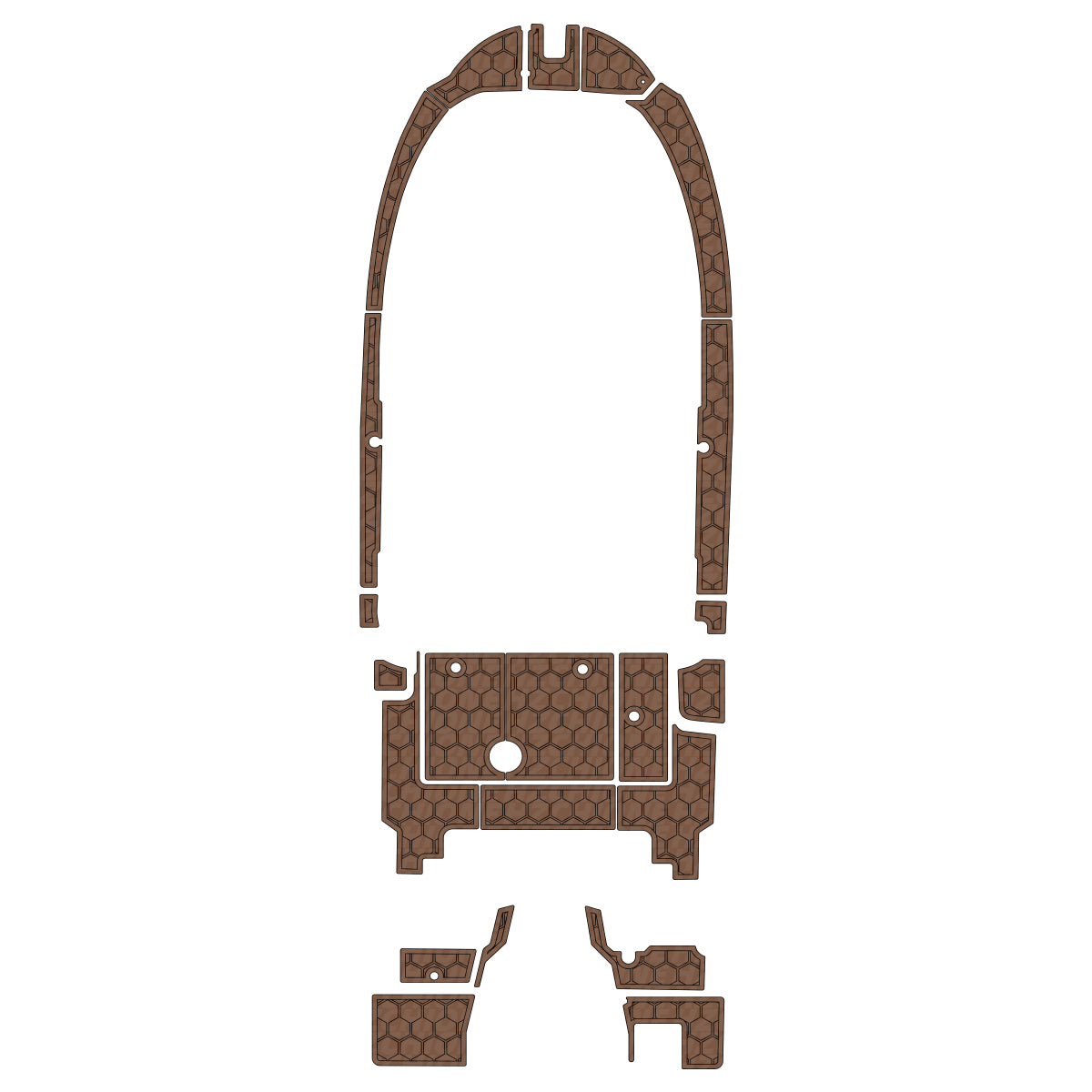 2021 Jeanneau Merry Fisher 795 Swim Platform Cockpit Traction Mats Eva Foam Boat Flooring Marine Decking Hzchione