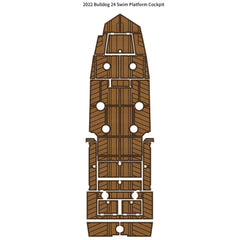 2022 Bulldog 24 Swim Platform Step Cockpit Traction Mats Eva Foam Boat Flooring Marine Decking Hzchione