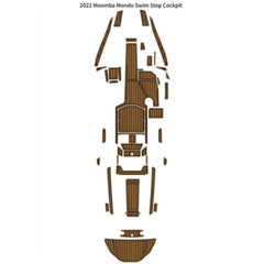 2022 Moomba Mondo Swim Platform Cockpit Pad Traction Mats Eva Foam Boat Flooring Marine Decking Hzchione