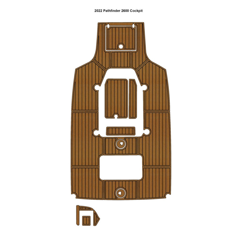 2022 Pathfinder 2600 Cockpit Traction Mats Eva Foam Boat Flooring Marine Decking Hzchione