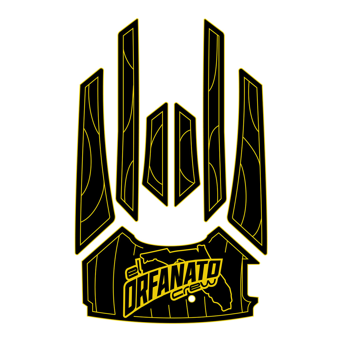 2015-2020 Yamaha VX/VXR/VXS/VX Cruiser EVA Foam Boat Flooring Jet Ski Traction Mats Hzchione Black Yellow-Designed Carpet