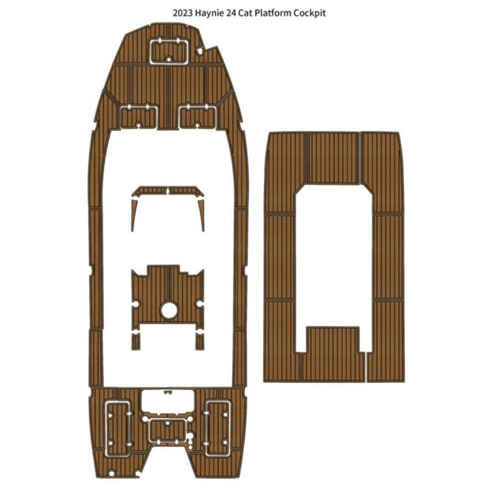 2023 Haynie 24 Cat Swim Platform Cockpit Traction Mats Eva Foam Boat Flooring Marine Decking Hzchione