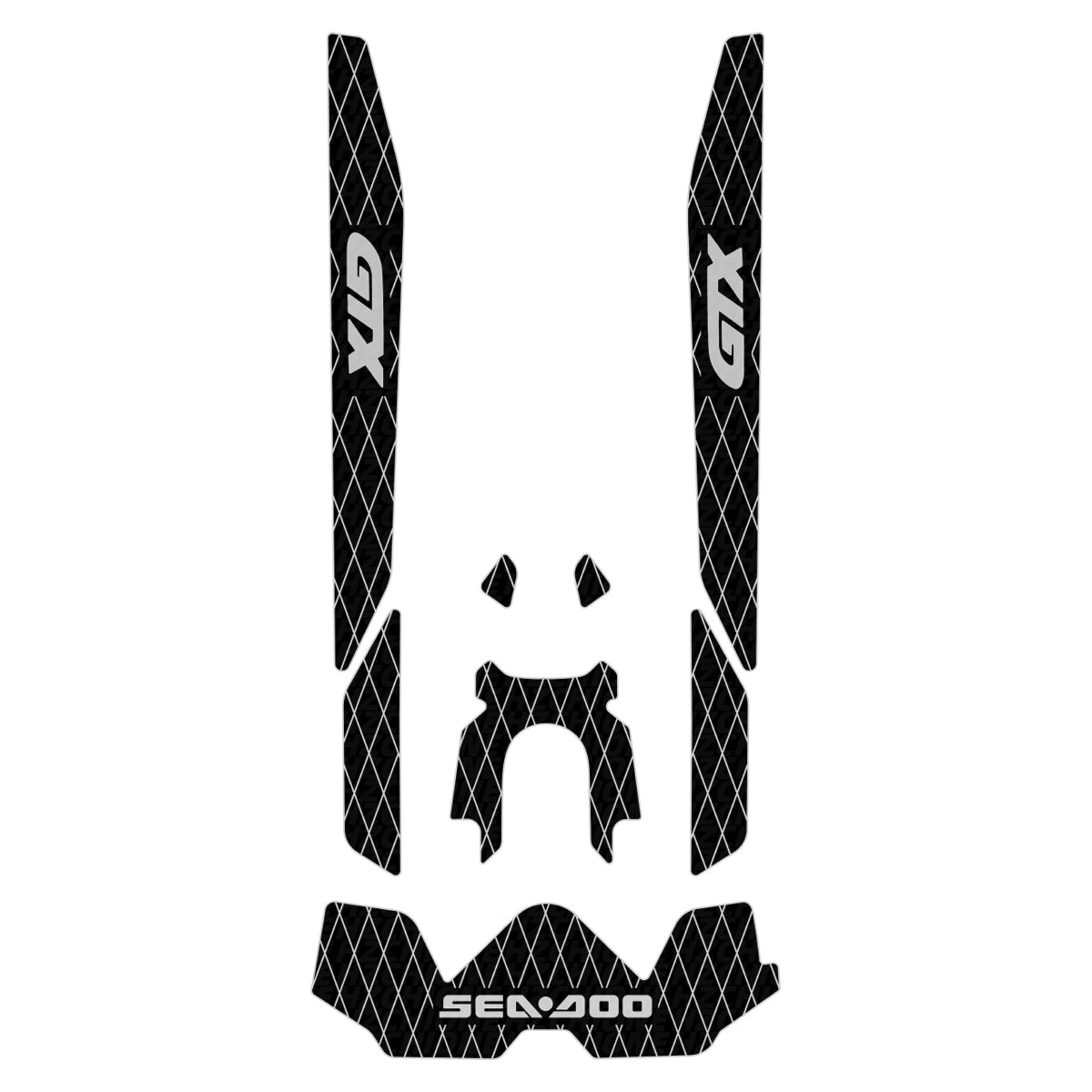 2019-2024 Sea Doo GTX 155 170 Customize Jet Ski Mats Hzchione Black Light Gray-GTX