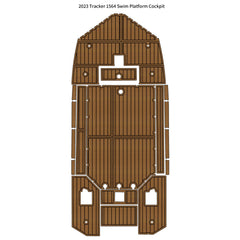 2023 Tracker 1564 Swim Platform Cockpit Pad Traction Mats Eva Foam Boat Flooring Marine Decking Hzchione